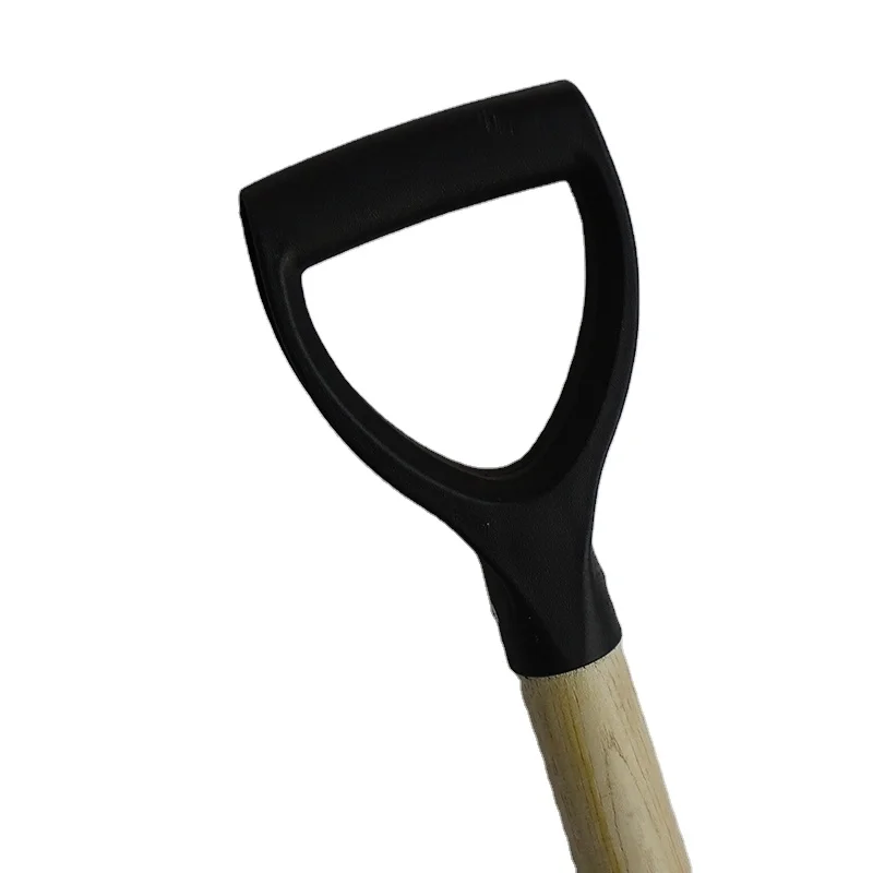 High quality agricultural tools carbon steel round point  shovels and wooden handle spade