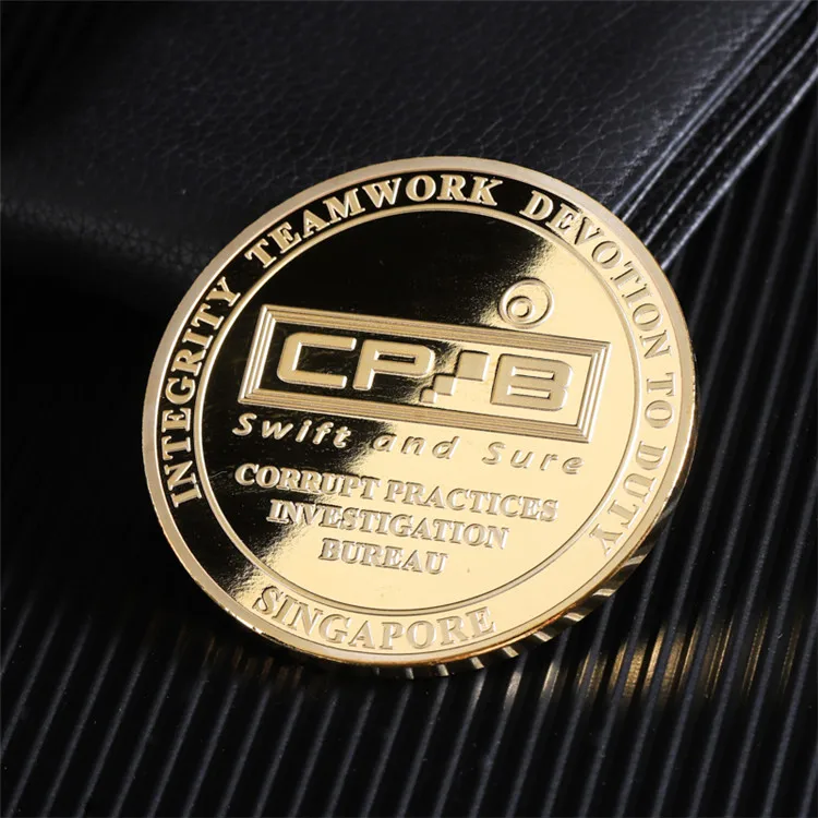 Custom Design Metal Challenge Gold Coin Enamel Challenge Coin Silver Coins