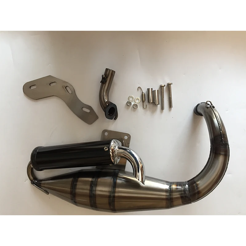 V8 Motorcycle Exhaust System For Honda DIO50/AF24/AF27/AF28/AF30/ DIO AF18 Exhaust Pipe 50cc Scooter Racing Exhaust