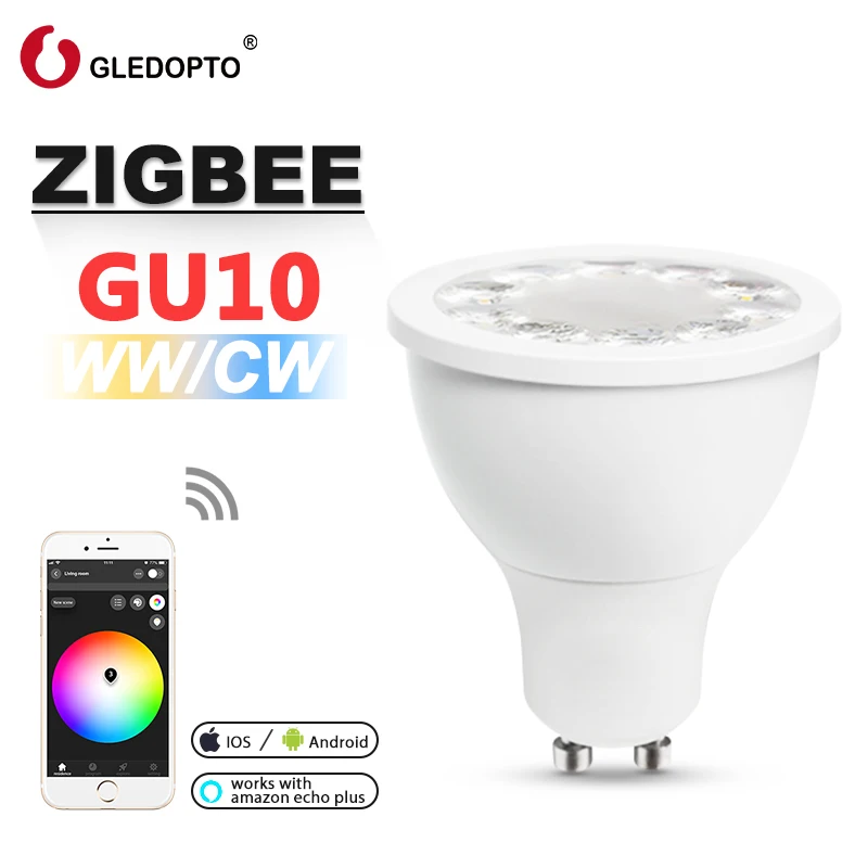 Светодиодный прожектор Gledopto WiFi Milight GU10 RGBW CCT
