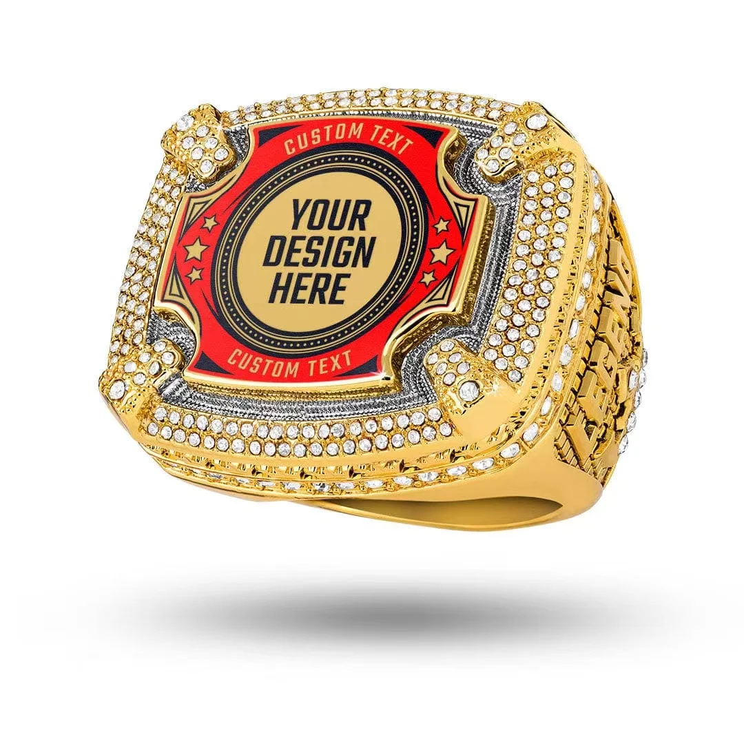 Custom Your Logo Championship Ring For All Sports Top Blank With Your Inserts Assembled Freely
