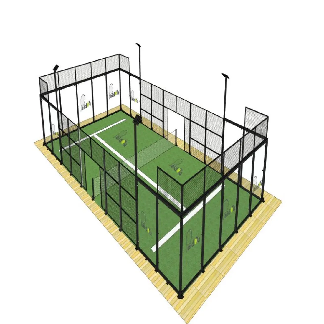 artificial turf for padel tennis court vidrio templado padel court