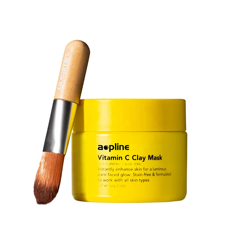 Oem clay mask and lemon tumeric turmeric vitamin c clay mask manufacturer