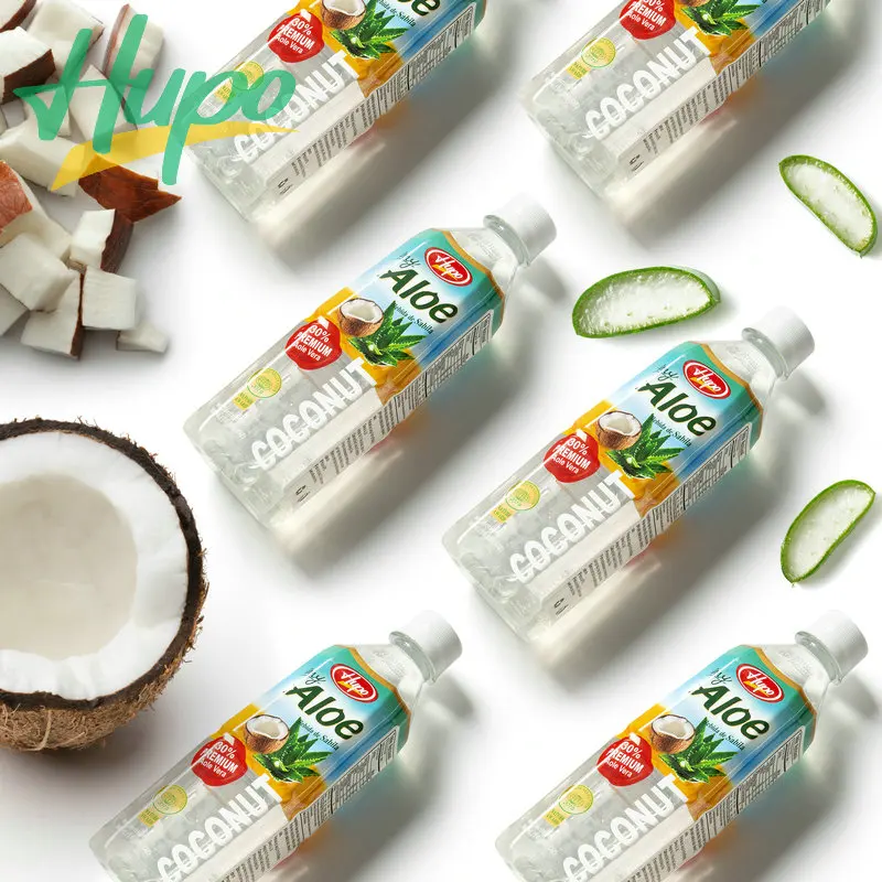 HUPO High Quality 500ml Mango Flavor Aloe Vera Drink with Pulp