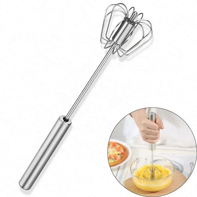 Boda Wholesale Portable Kitchen Tools & Gadgets Metal Egg Whip Gold Color Mini Whisk Baking Supplies Egg Beater Mixer