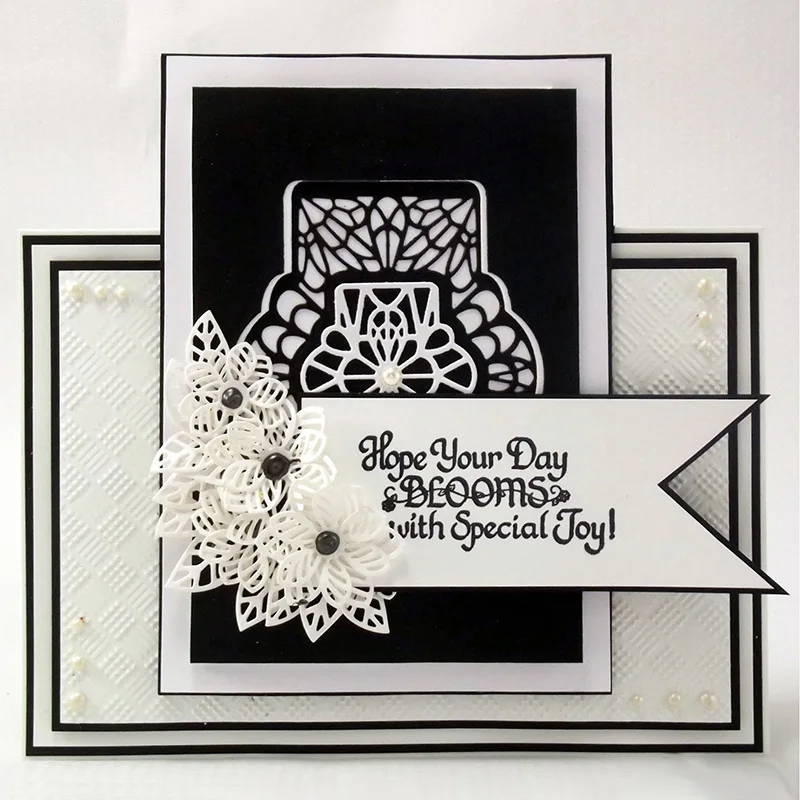 Flower Leaves Pattern Die Cuts Metal Cutting Dies Scrapbooking Wedding Invitation Card Making Embossing Stencil