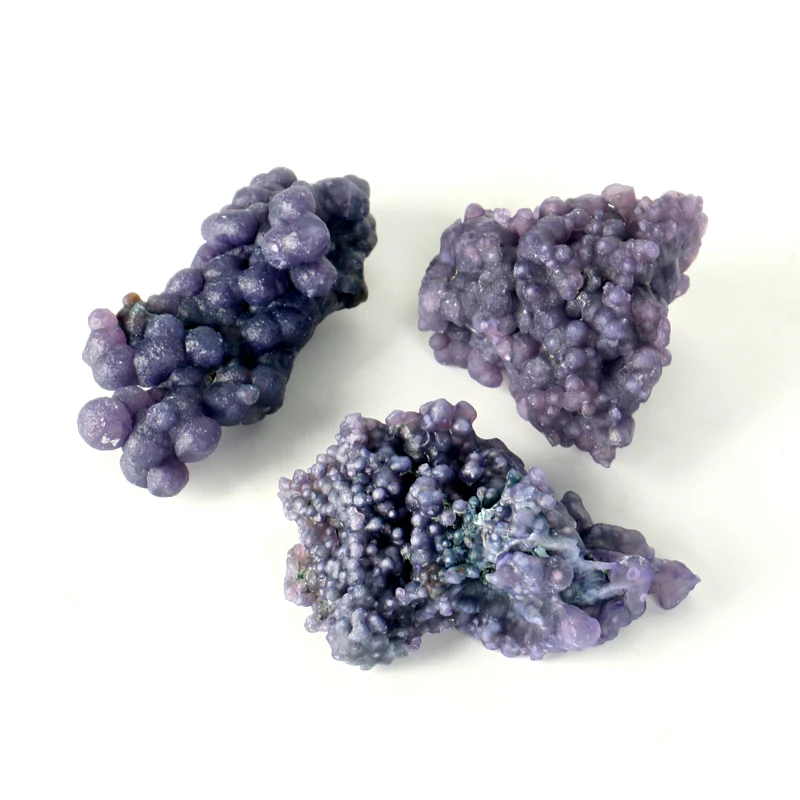 Wholesale Natural Raw Purple Grape Agate Cluster Indonesia Mineral Specimen Grape Agate Cluster For Fengshui