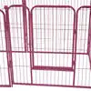 Zunhua Meihua factory cheap 6-pcs metal wire dog kennel outdoor panel pet playpen with door