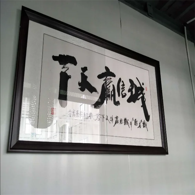 High quality custom 2mm ultra clear glare-free reflective photo frame glass for art gallery photo frame glass