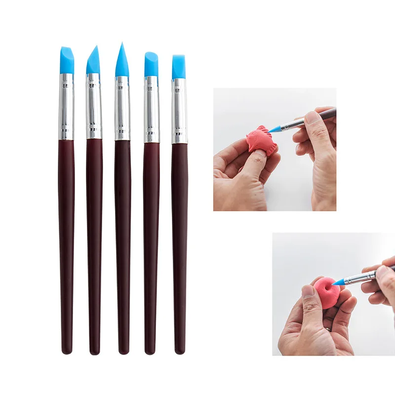 24 Sets of Different Specifications Wooden Stainless Steel Sponge Pottery Clay Tool Set Carving Knife Art Supplies Wholesale