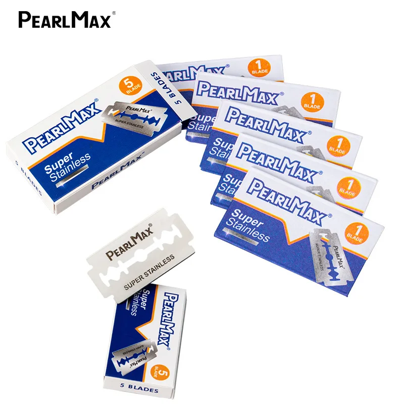 Pearlmax Safety Sharp Razor Blades Mens Disposable Stainless Steel Double Edge Shaving Blades