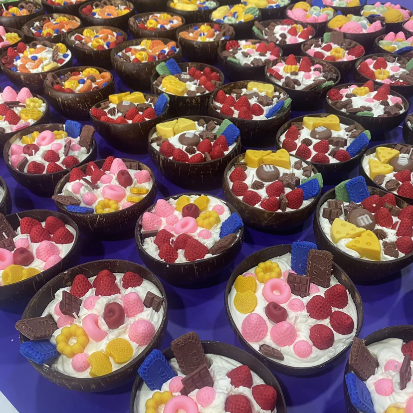 Customize Natural Coconut Shell Bowl Candles Scented Luxury Fruit Soy Wax Aromatherapy Aromatic Aroma Candles