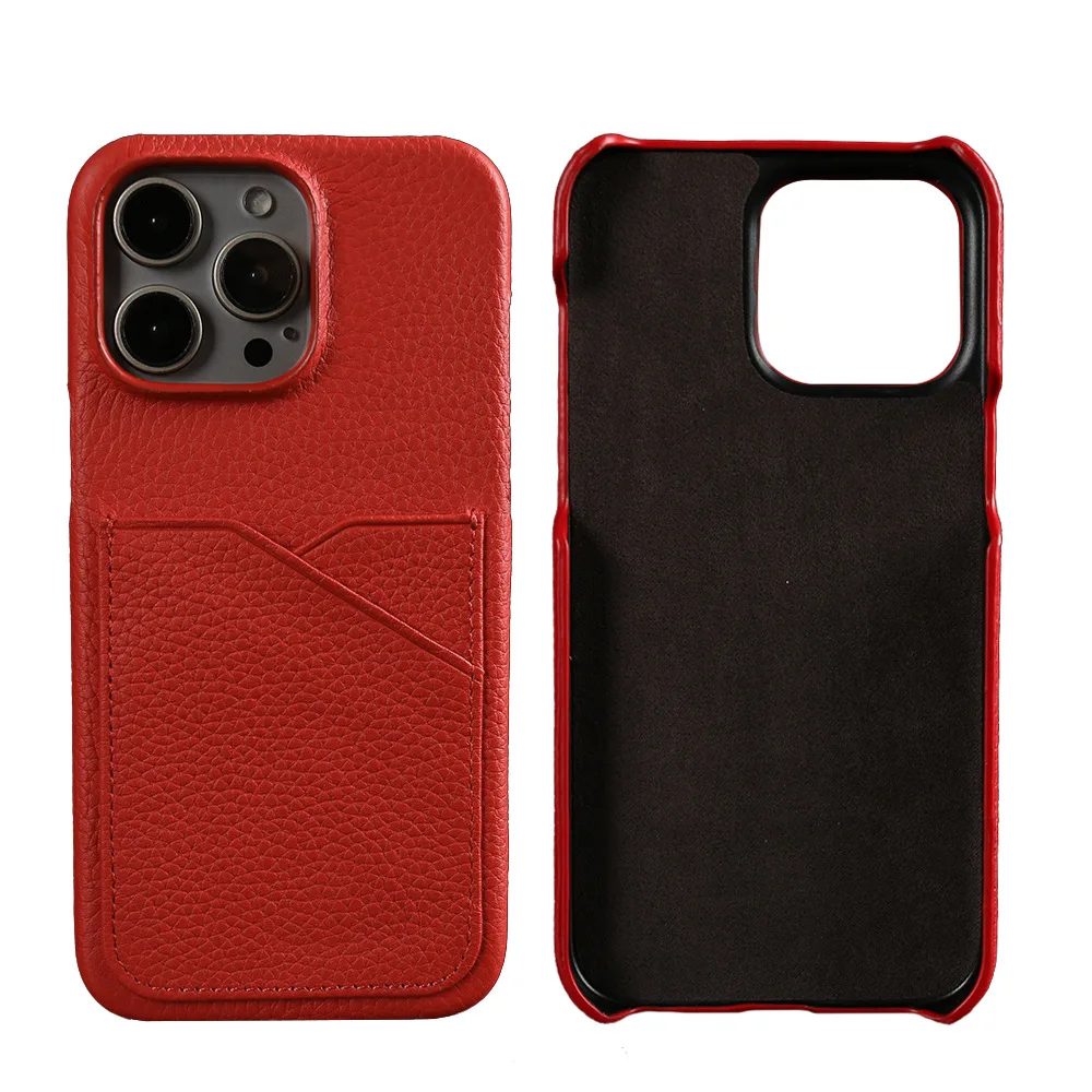 Customized leather Customized leather phone case bag with card holder