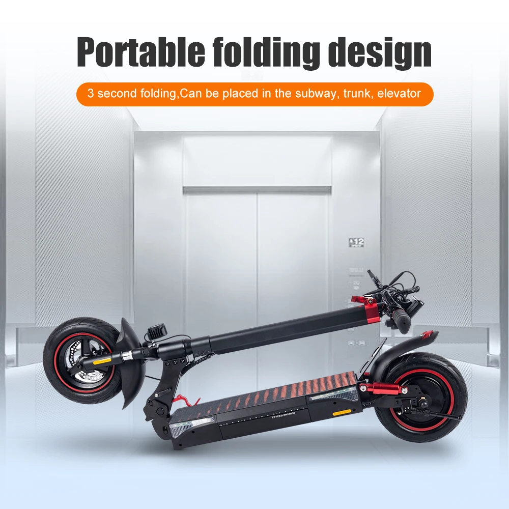 40km/h fast off-road scooter T4 500w powerful motor 48v lithium battery height adjustable adult electric scooter custom