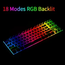 NACODEX K870T 87-key Black Blue Switch Hot-swappable Programmable mechanical keyboard BT 5.0 wired dual-mode RGB backlight