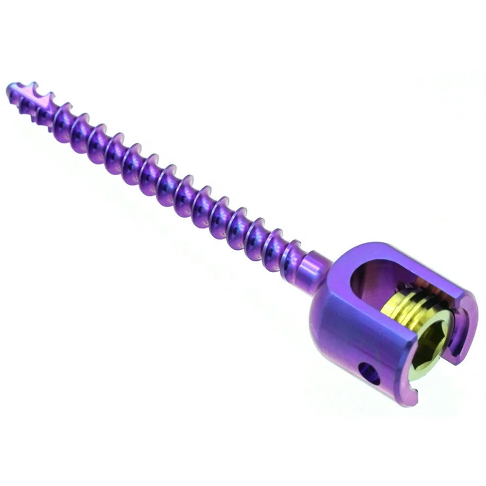 China Manufacture Spinal Fixation System Monoaxial Pedicle Screws Orthopedic Surgical Spine Implants