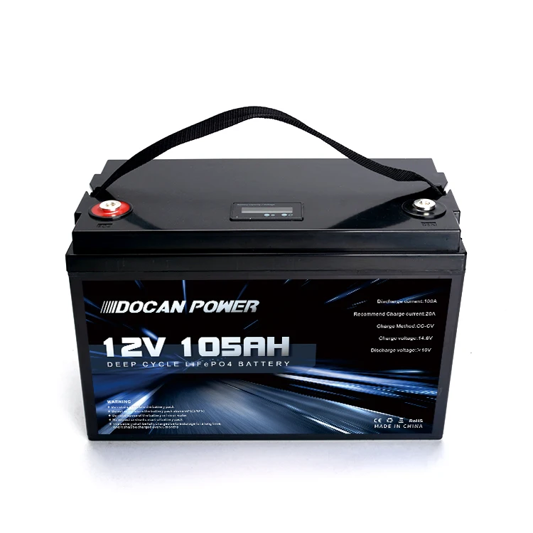 Battery Pack 105ah Lifepo4 Lithium Iron Rechargeable 12V 100ah Lifepo4 Akku 12v 12.8v 24v 100amp 24 12 Volts 100ah Lifepo4 Cell