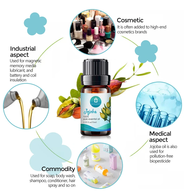 Factory wholesale bulk free sample cold pressed jojoba oil carrier oil private label pure natural organic jojoba oil for hair