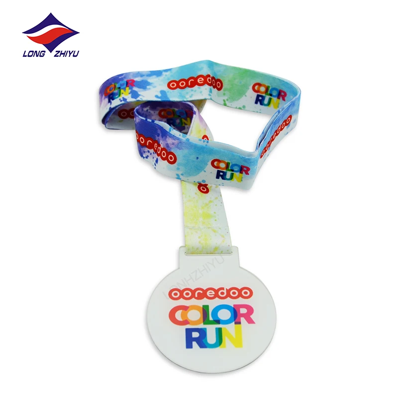 Longzhiyu 15 Years Manufacturer Custom Coin Medals Acrylic Printing Marathon Souvenir Medals Professional producer for medals