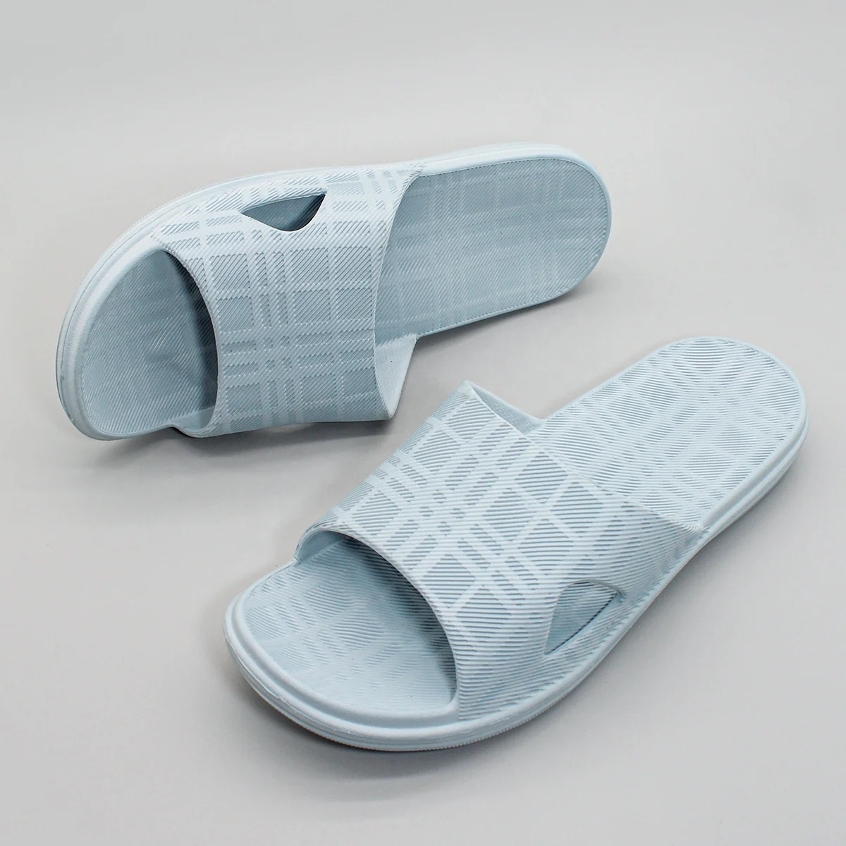 Happy Slides guangzhou slipper ,blue EVA slippers for women