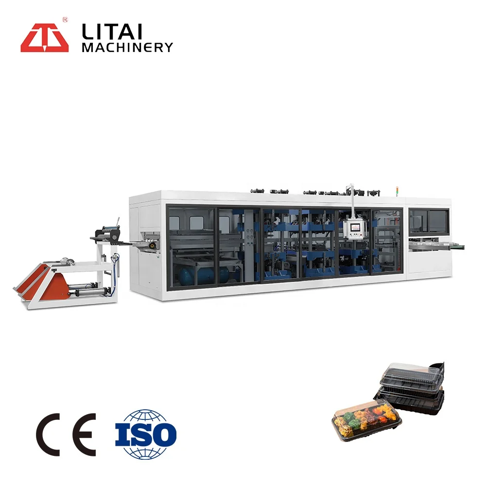 Plastic Thermoforming Machine Food Plate Production Line Processing Type Disposable Food & Beverage Factory Manufacturing Plant