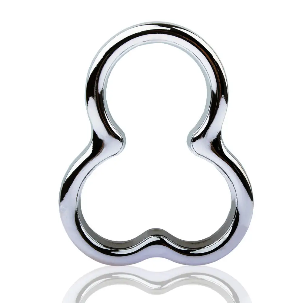 Ninghao  Male Penis Ring Cage Scrotum Bondage Slave Chastity Device Scrotal Pendant Testicle Lock Male Delay Ejaculat