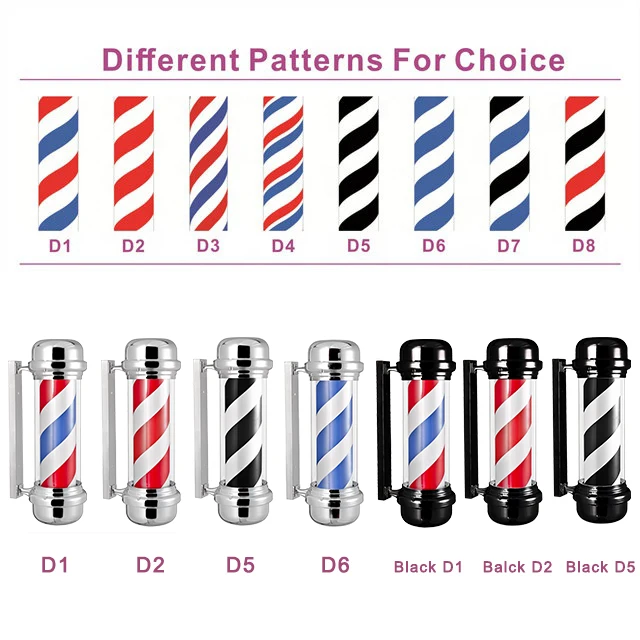 M313 Waterproof Bowl Shape Rotating Best Seller Outdoor Barber shop lamps Barber Shop Pole