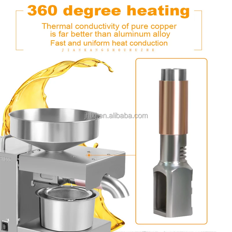 X5 Stainless Steel Oil Presser Automatic Home/Commercial  Oil Press Machine