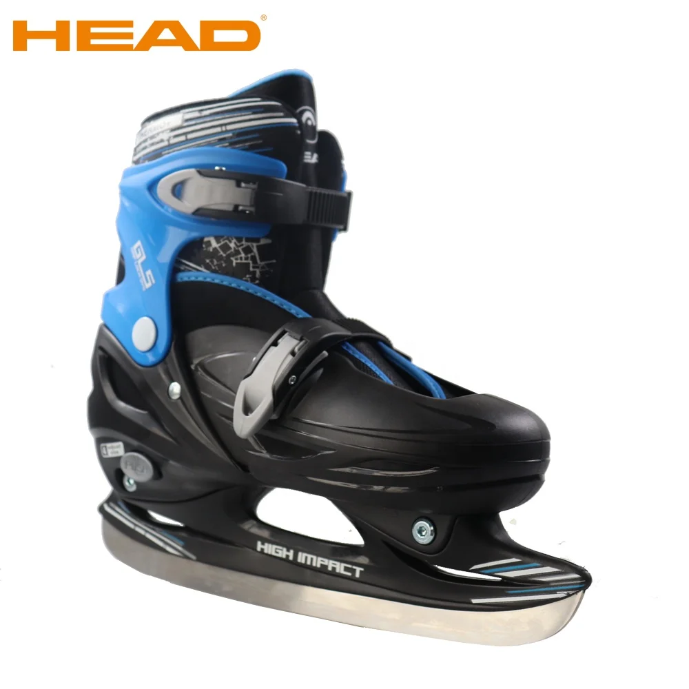 HEAD brand kids hard boot adjustable ice roller skate shoe
