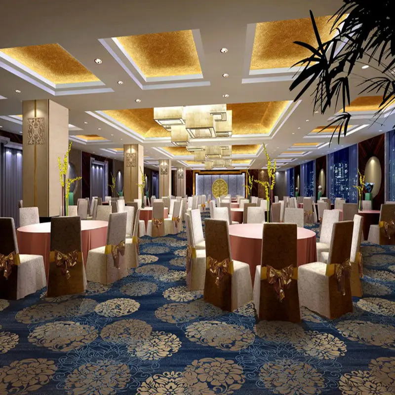 Banquet Hall Axminster Carpet For Hotel Living Room Wool Carpet Custom Carpet