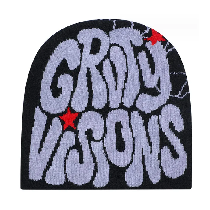 Popular Outdoor Skull Cap Cuffless knit beanie Cuffless Winter beanies Reversible Winter Hat Cuffless Skull Cap Pattern Beanie