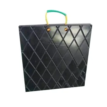 Heavy Duty UHMWPE UPE HDPE multicolor plastic truck mat stabilizer crane leg outrigger pads