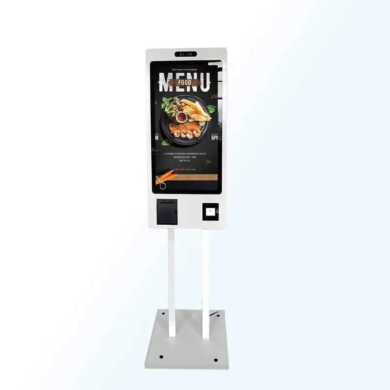 23 8 дюймовый напольный самообслуживание заказ еды ЖК-киоск Тотем с NFC RFID Модуль сканера QR