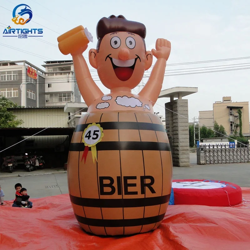 Customize Nice Inflatable BIER Barrel Abraham Holland Doll Balloon
