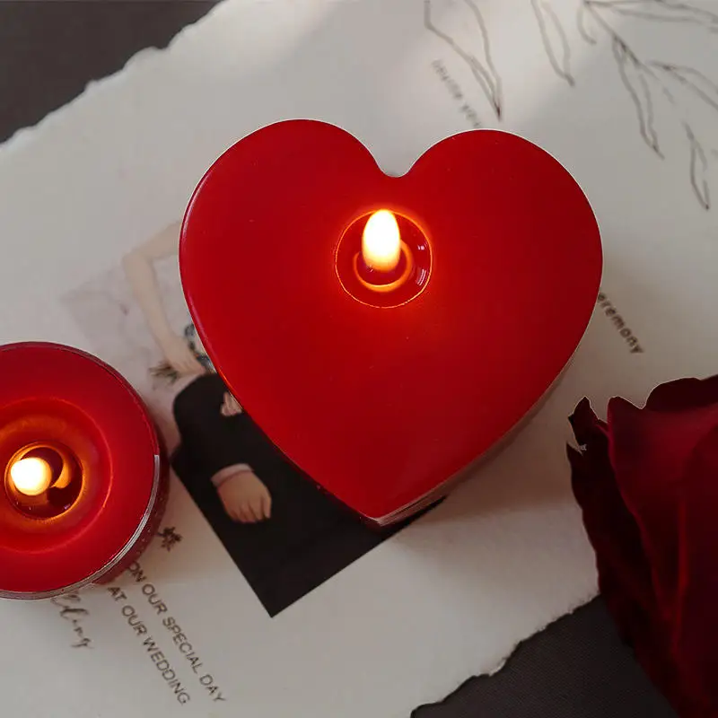Wholesale Scented Luxury Scented Candles Romantic Heart Shaped Scented Candles Scented Soy Wax Candles