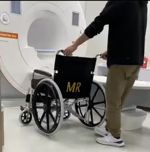 MR conditional wheel chair for 1.5T and 3.0T MR machine / for MR room and CT room use