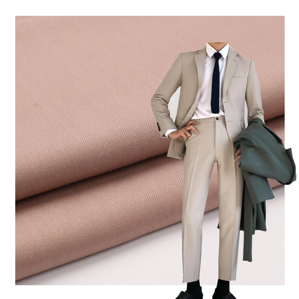 TR 4 way stretch Polyester rayon spandex wool fabric for men suit & coat