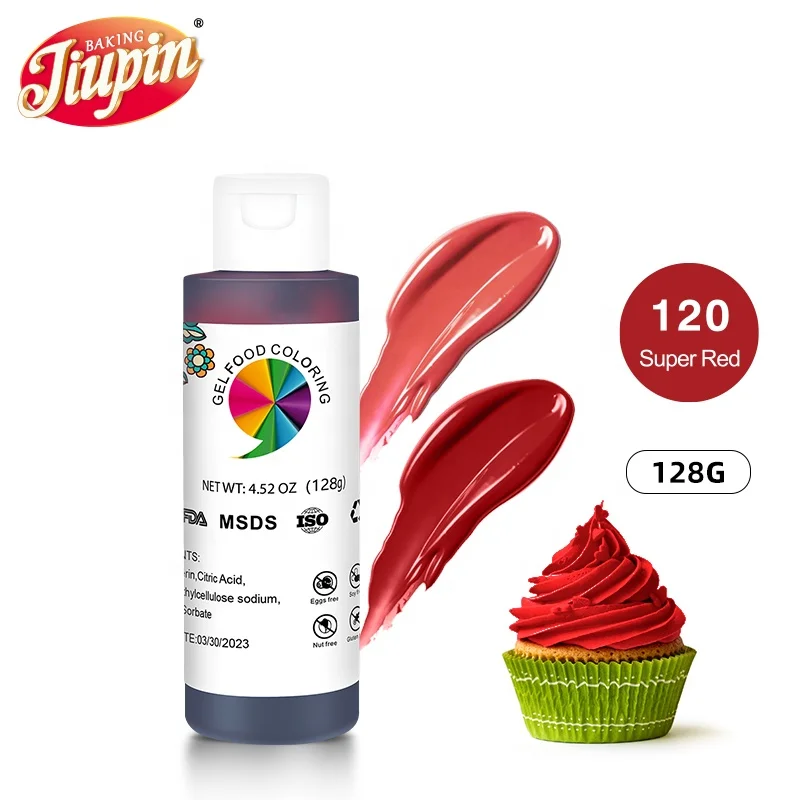 4.5 Ounce Food Coloring - Super Red Soft Gel Paste for Baking Cake Pastry Fondant