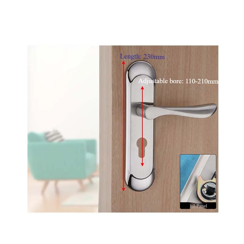 Competitive Price Mortise Lock Door Handles Aluminium Door Lock Handle With Interior Wooden Door Lever Handle