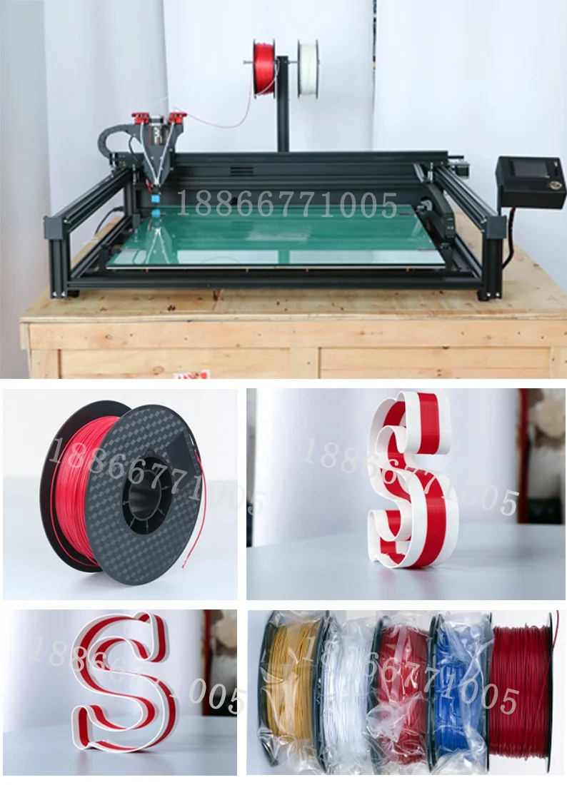 LED 3D Letter Printing Machine Printer 3D Plastic For Sign Letters