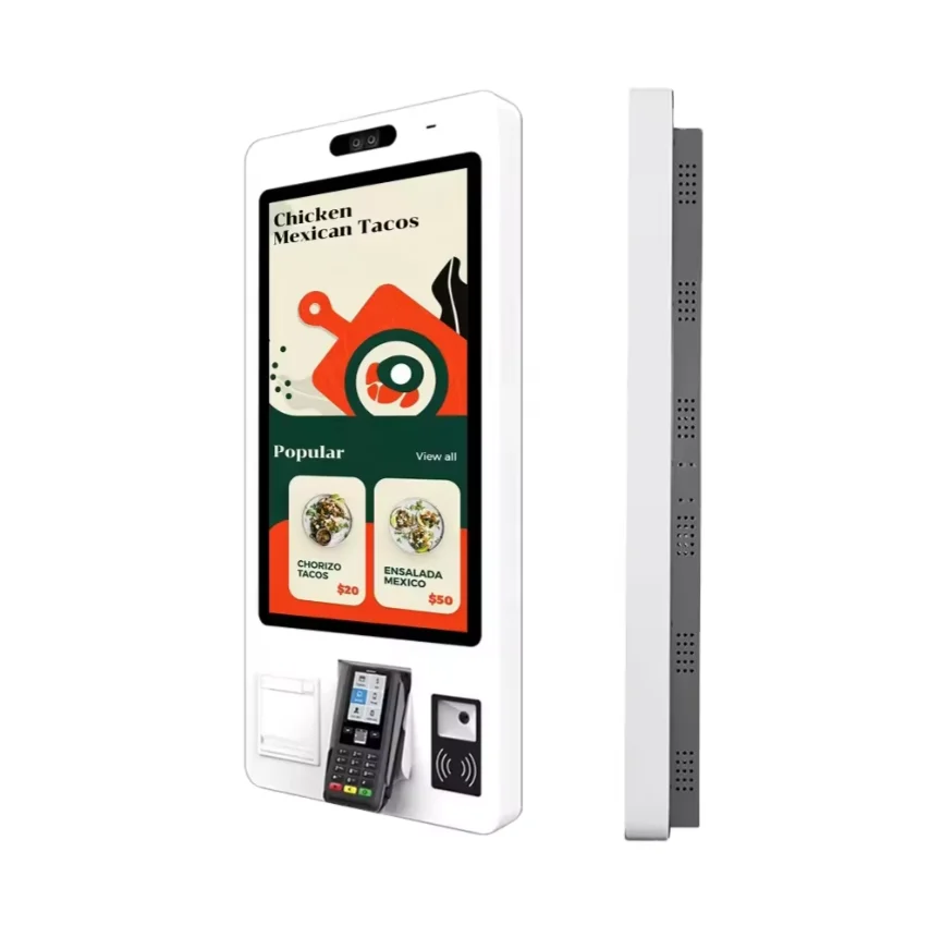 Payment Kiosks Touch Screen Kiosk 15.6 Inch Wall-mounted Pos Machine Self Ordering Payment Terminal Kiosk Self Service