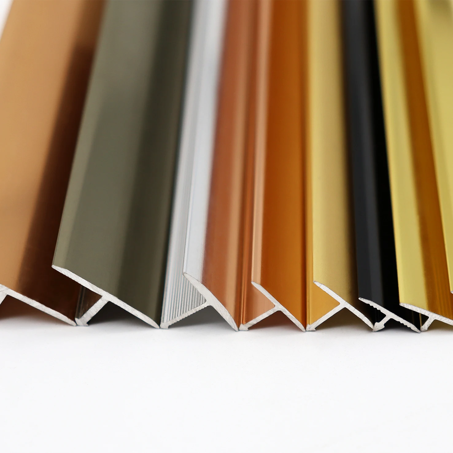 Factory Direct Gold Aluminium T Shape Flexible  Ceramic Tile Trim Profile