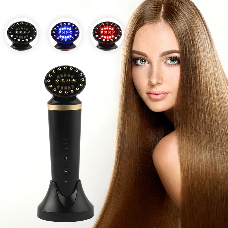 Free Sample Two Heads Available Hair Comb Head Massage Tool Soft Personal Head Health Care Device Laser Comb For Hair Growth