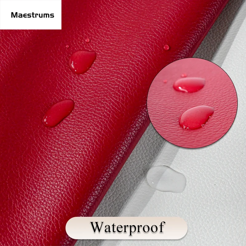 Wholesale Customized PVC Artificial Leather Lychee Grain Waterproof and Wear-Resistant for Car Seats & Sofa Direct from Factory