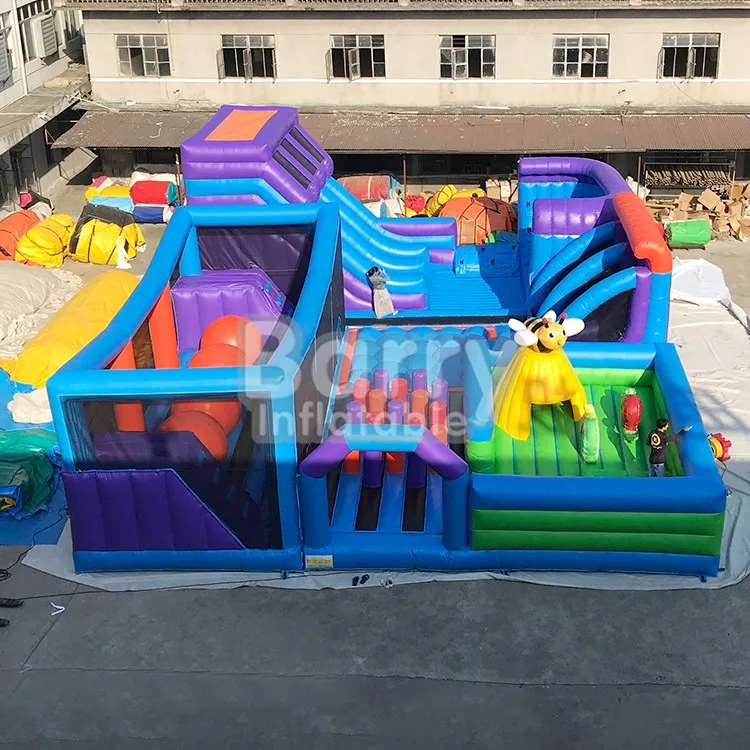 Commercial use Cheap Indoor Fun City Playground Inflatable Amusement Theme Park, Inflatable maze Sport Game Large Castle