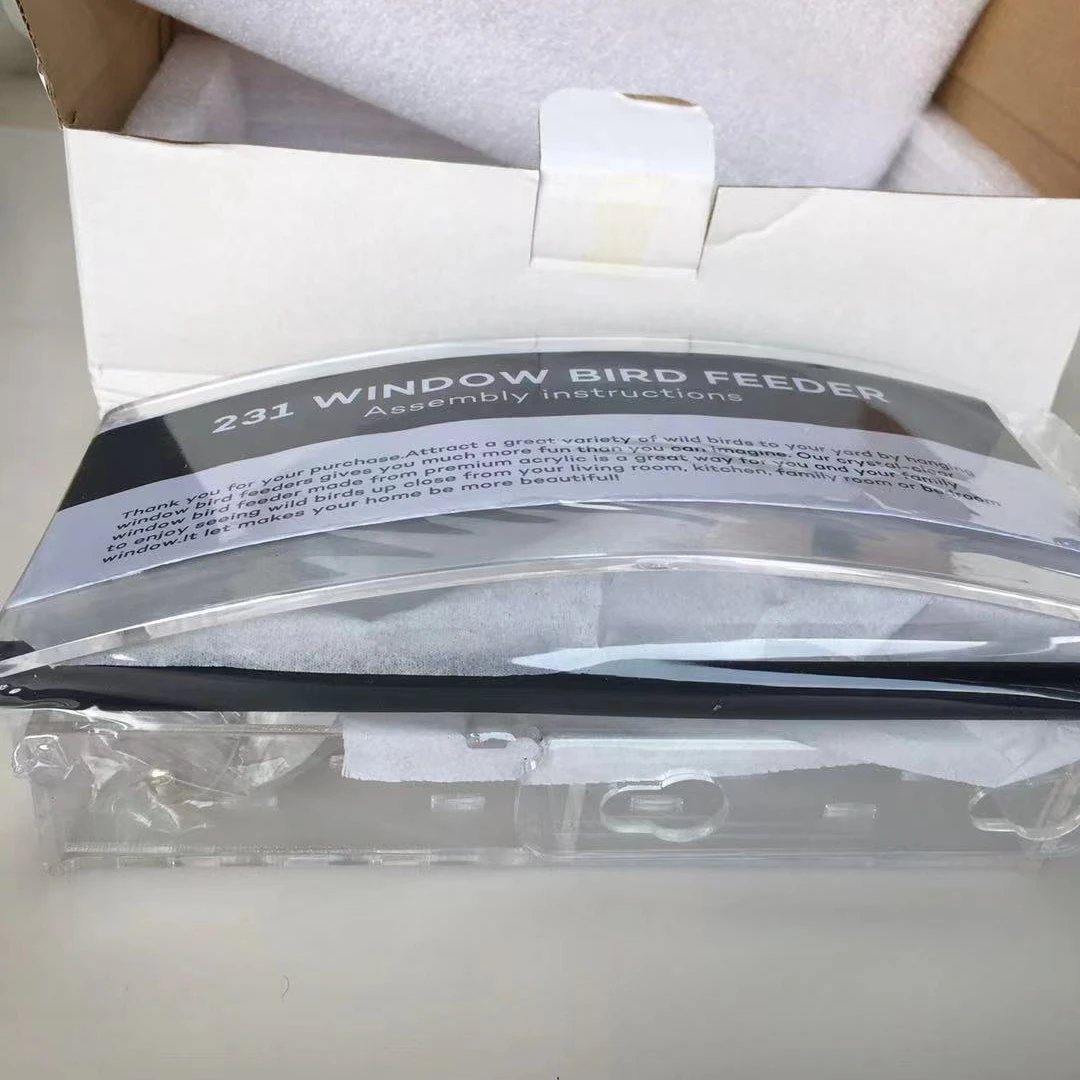 Large window transparent bird feeders