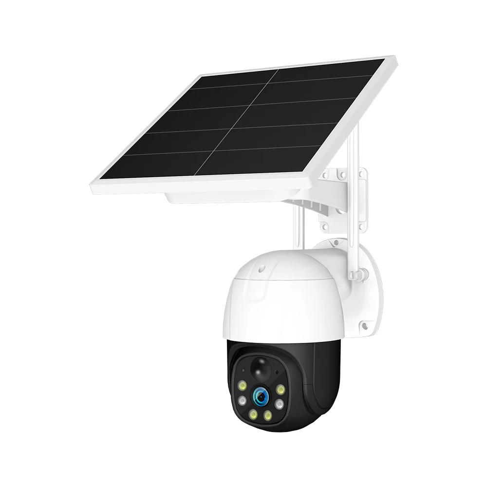 Best Selling Product  PTZ CCTV Outdoor Security Camera Gsm 1080p 2MP PIR Low Power Solar Camera 4G Solar Powered Camera
