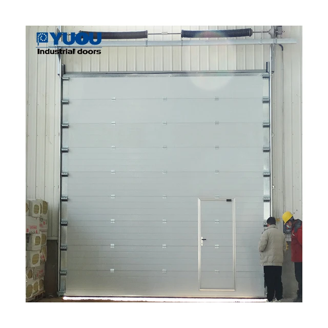 Factory Direct Sale Industrial Doors Vertical Lift Thermal Insulation Remote Control Sectional Door for Workshop and Warehouses