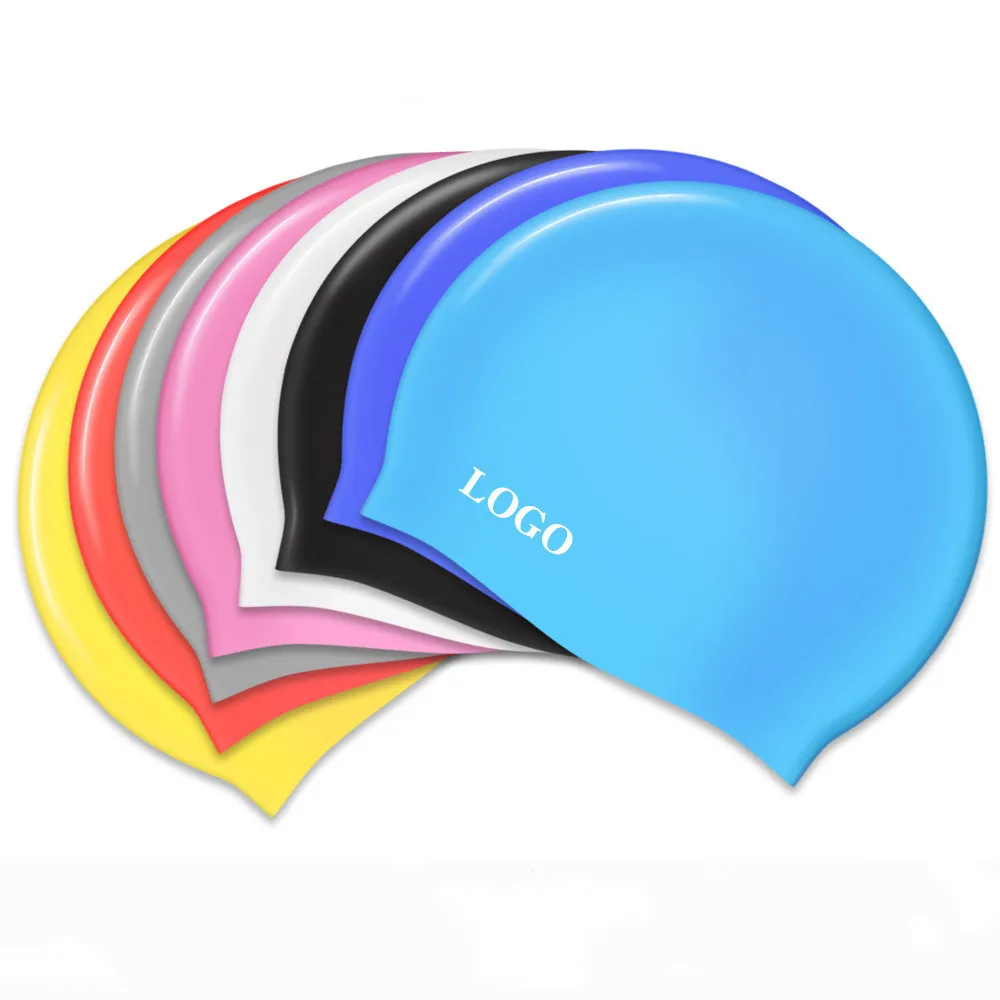 Factory Direct Sale Customizable LOGOUnisex Adult Silicone Swim Cap Swimming Caps