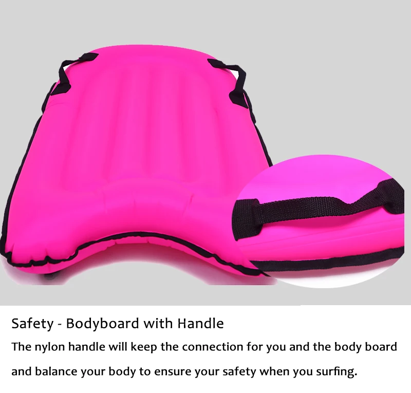 KingGear Inflatable Bodyboard Surfboard Lightweight Swimming Inflatable Floating Board for Kids